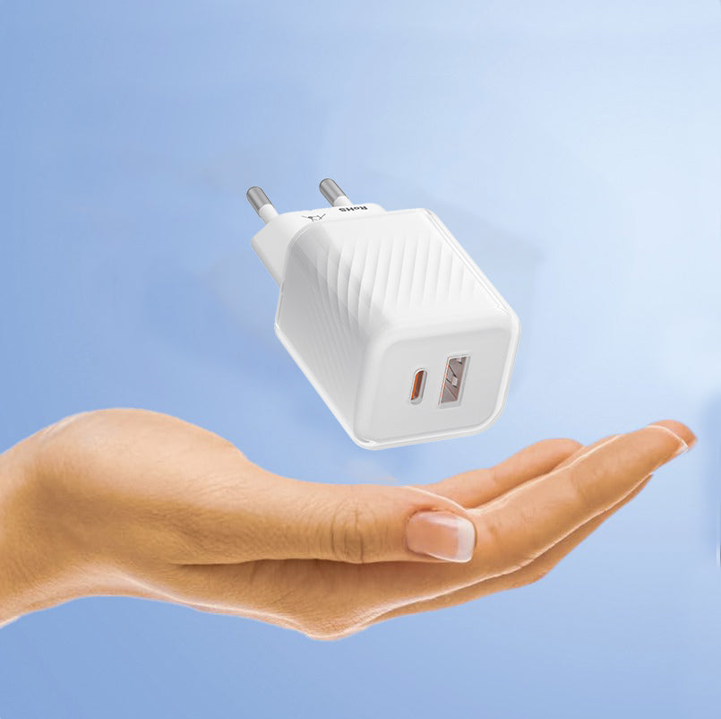 Punjač mreže Blueo, 35W, 3A, 1 x USB-A - 1 x USB-C, Beli