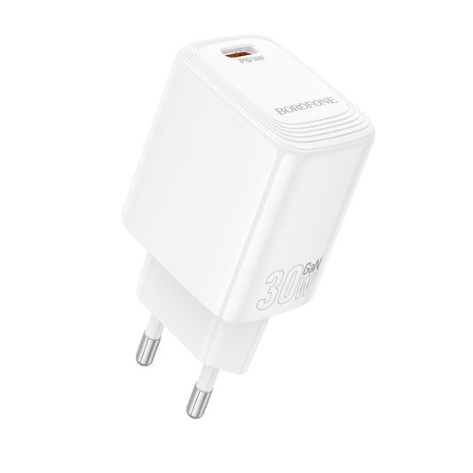 Punjač mreže Borofone BN28 Fuente, 30W, 3A, 1 x USB-C, Beli