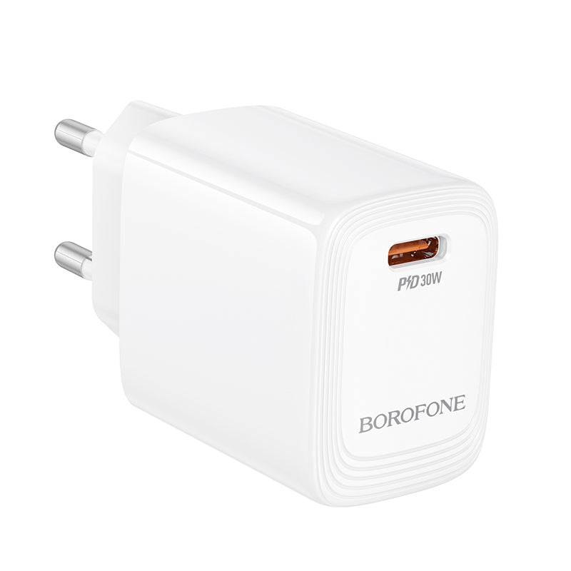 Punjač mreže Borofone BN28 Fuente, 30W, 3A, 1 x USB-C, Beli