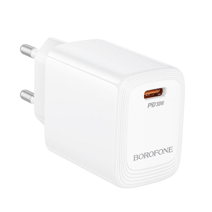 Punjač mreže Borofone BN28 Fuente, 30W, 3A, 1 x USB-C, Beli