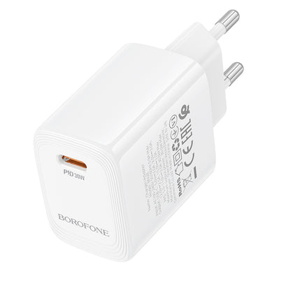 Punjač mreže Borofone BN28 Fuente, 30W, 3A, 1 x USB-C, Beli