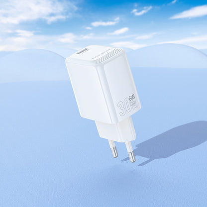 Punjač mreže Borofone BN28 Fuente, 30W, 3A, 1 x USB-C, Beli
