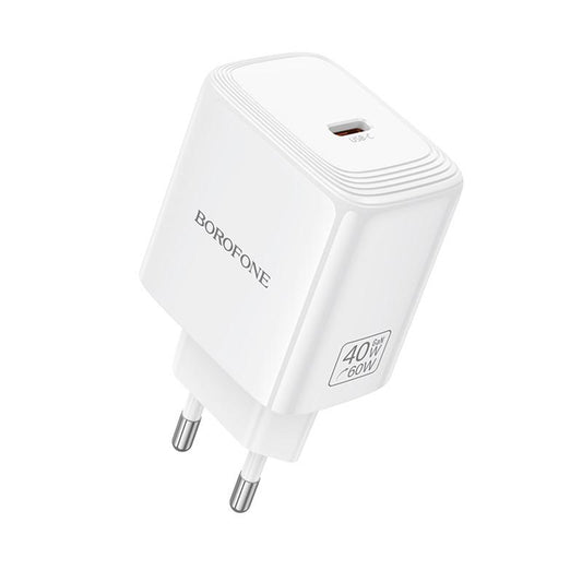 Mrežni punjač Borofone BN33 Fuente, 40W, 1 x USB-C, Bela