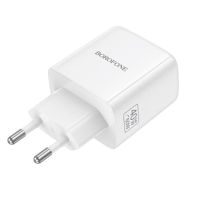 Mrežni punjač Borofone BN33 Fuente, 40W, 1 x USB-C, Bela