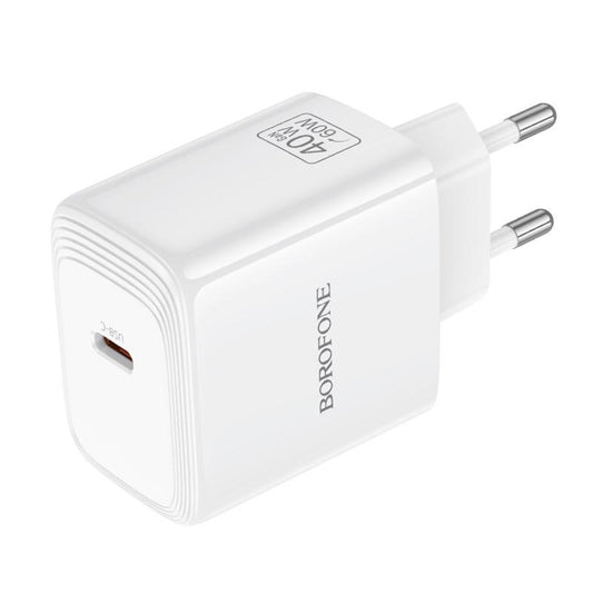 Mrežni punjač Borofone BN33 Fuente, 40W, 1 x USB-C, Bela