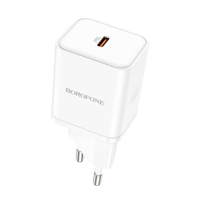 Punjač mreže Borofone BN6 Field, 20W, 3A, 1 x USB-C, Beli