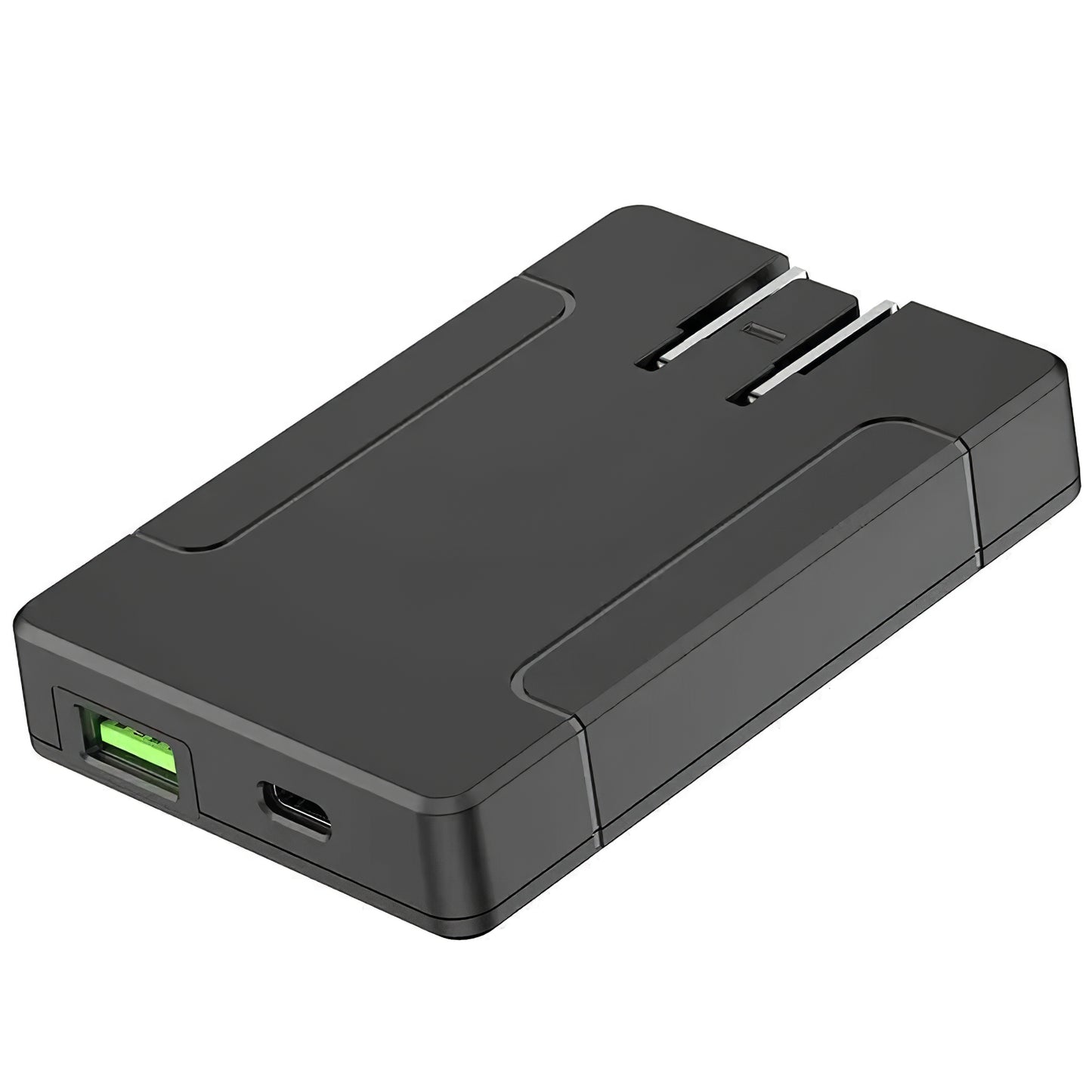 Punjač za mrežu Budi, 65W, 3A, 1 x USB-A - 1 x USB-C, Crni