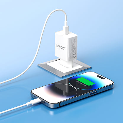 Punjač za mrežu BWOO BO-CDA119, 20W, 4A, 1 x USB-C, Bijeli