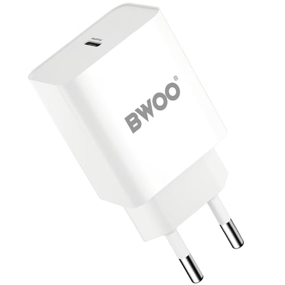 Punjač za mrežu BWOO BO-CDA119, 20W, 4A, 1 x USB-C, Bijeli