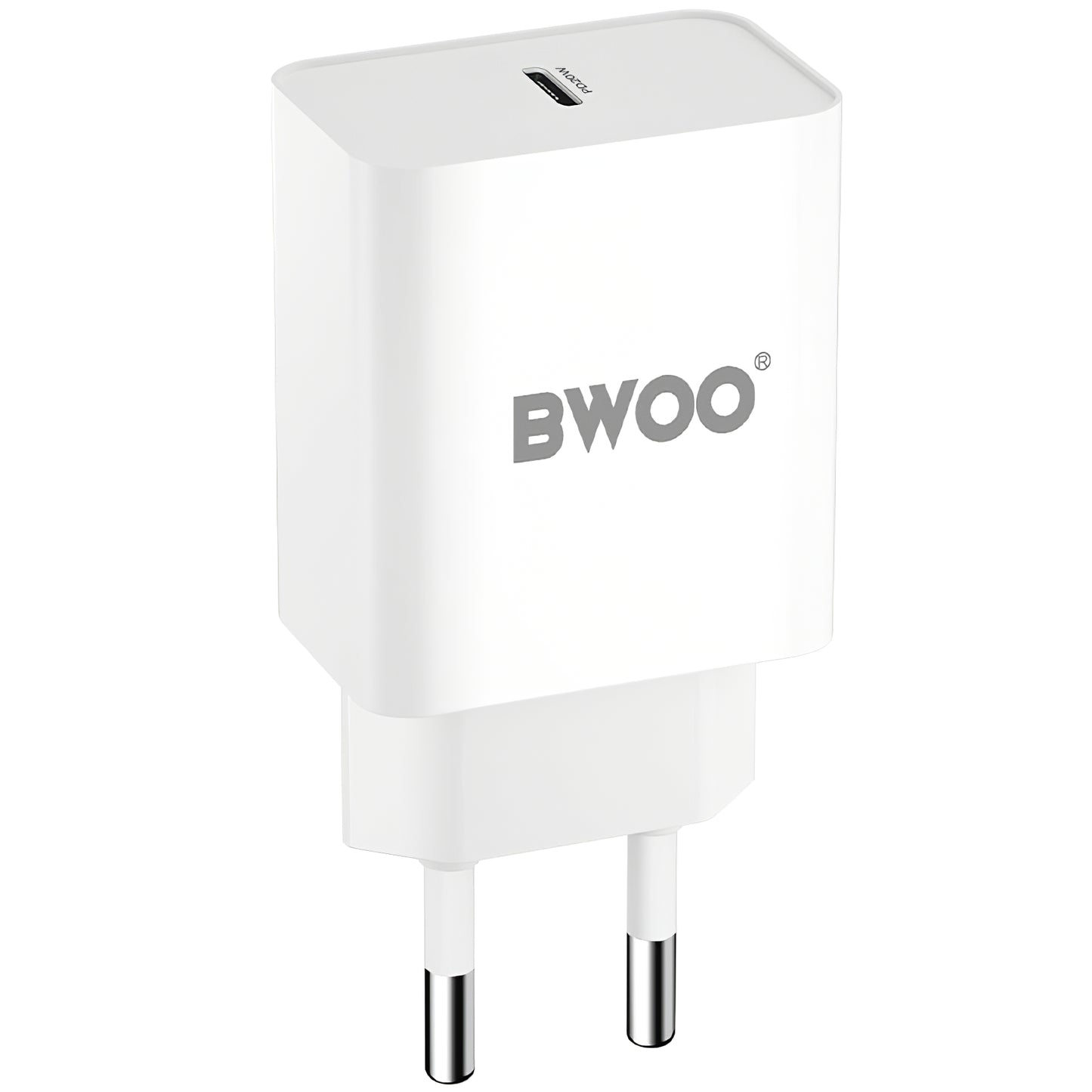 Punjač za mrežu BWOO BO-CDA119, 20W, 4A, 1 x USB-C, Bijeli