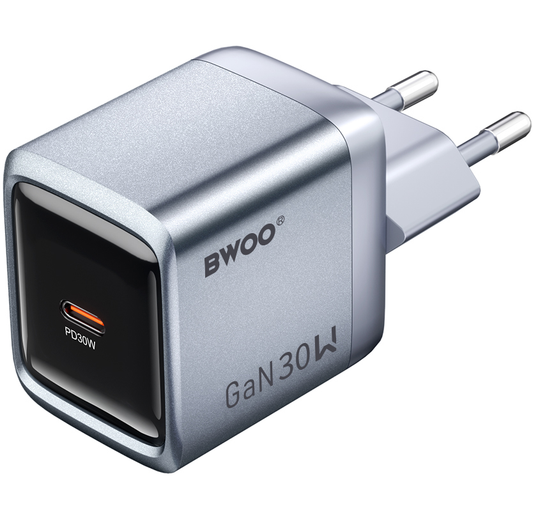Punjač Mreže BWOO BO-CDA236, 30W, 3A, 1 x USB-C, Siva