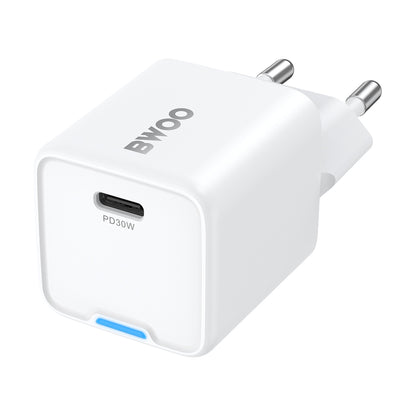 Punjač mreže BWOO CDA211, 30W, 3A, 1 x USB-C, Beli