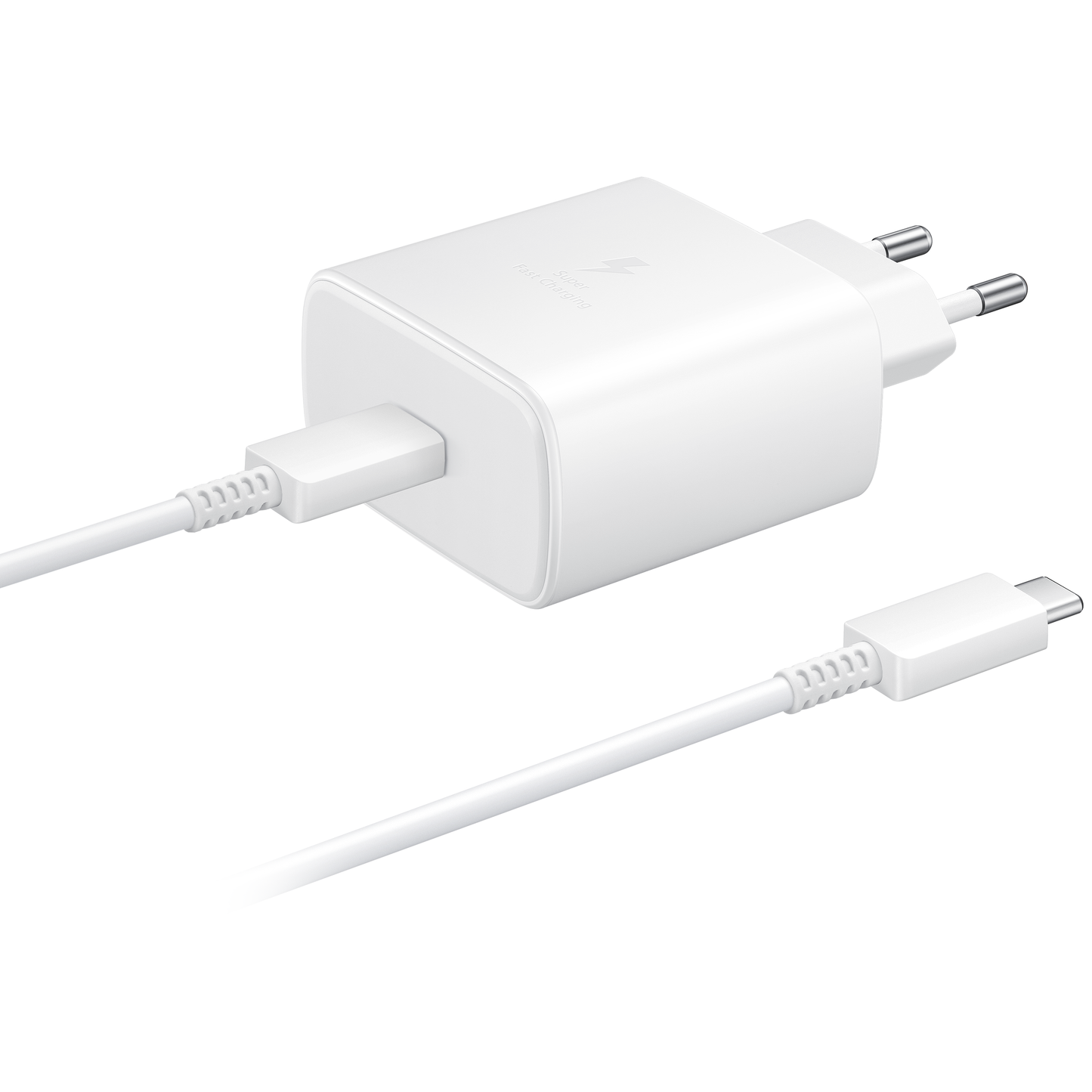 Punjač Mreže Sa USB-C Kabelom Samsung EP-TA845 + EP-DA705BWE, 45W, 4.05A, 1 x USB-C, Beli GP-TOU021RFBWW