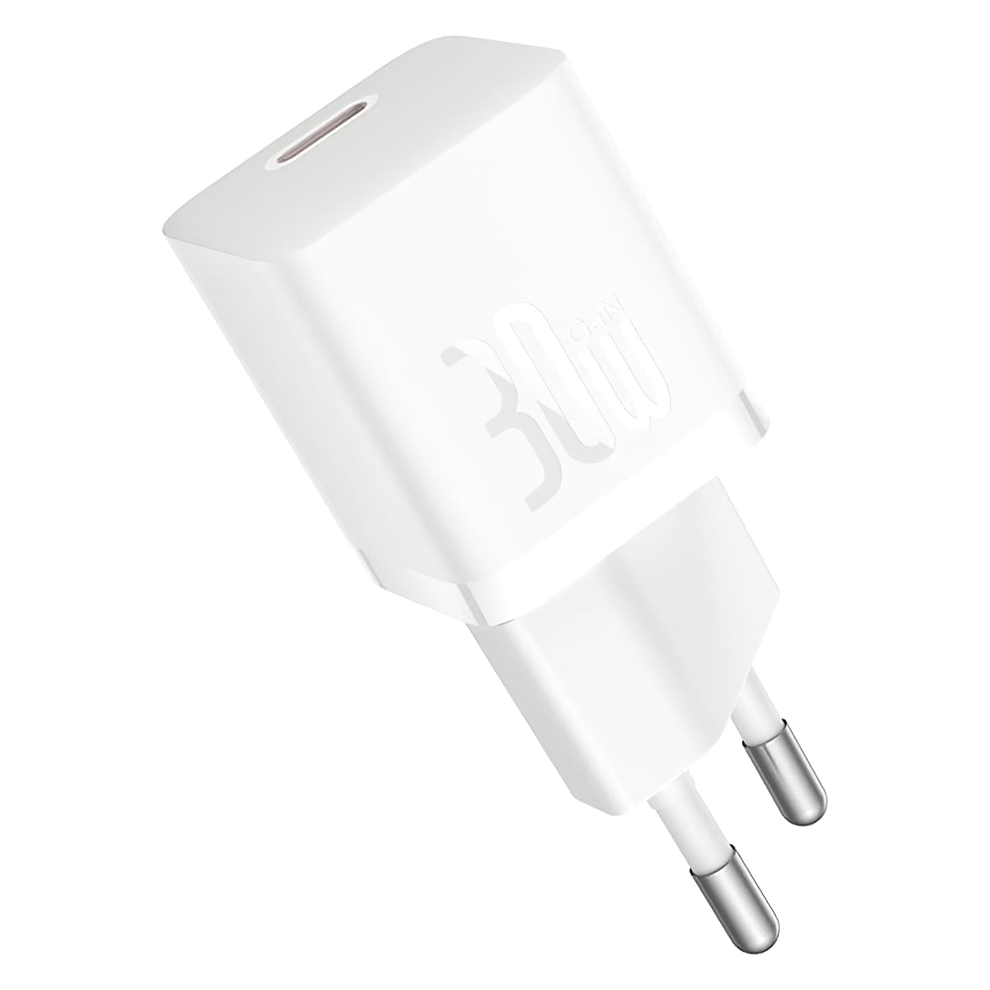 Punjač za mrežu sa USB-C kablom Baseus GaN5S, 30W, 3A, 1 x USB-C, Beli P10110902213-00