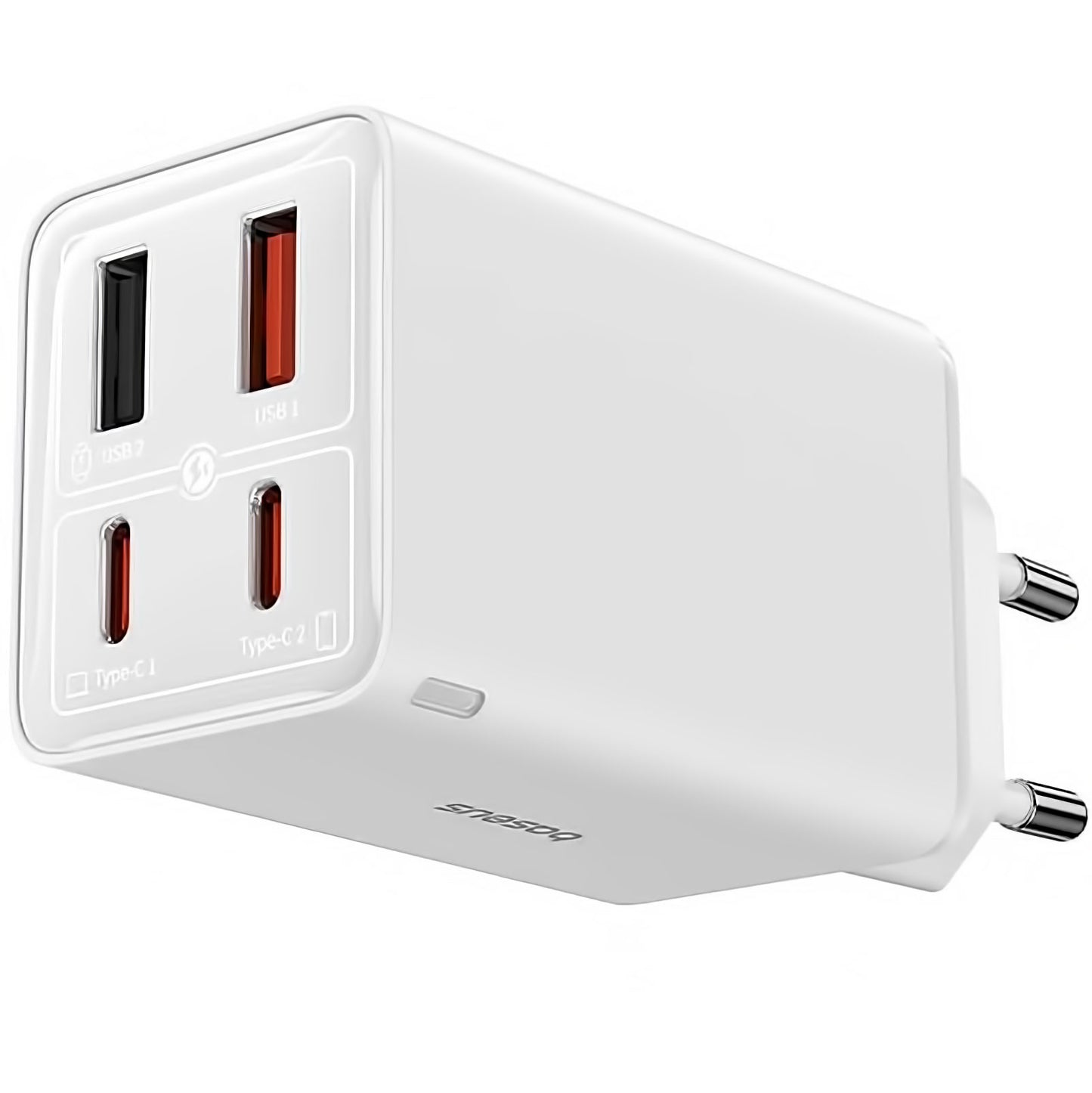 Punjač za mrežu sa USB-C kablom Baseus GaN6 Pro, 100W, 3.25A, 2 x USB-A - 2 x USB-C, Beli P10162705212-00