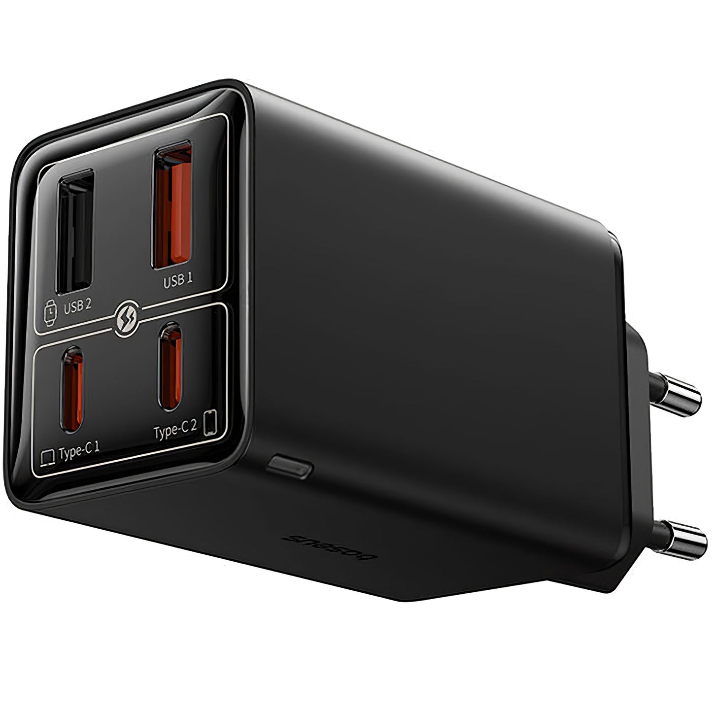 Punjač za mrežu sa USB-C kablom Baseus GaN6 Pro, 100W, 3.25A, 2 x USB-A - 2 x USB-C, crni P10162705112-00