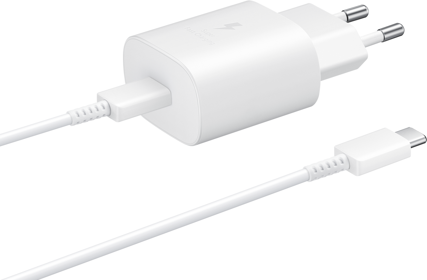 Samsung USB-C Network Charger with Cable USB-C, 25W, 3A, 1 x USB-C, White EP-TA800XWEGWWW