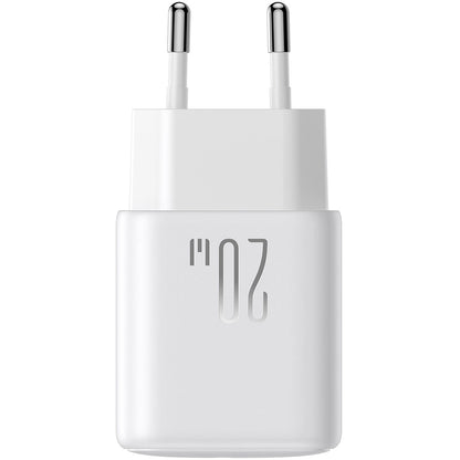 Punjač za mrežu sa USB-C kablom Joyroom JR-TCF20, 20W, 3A, 1 x USB-C, Bel