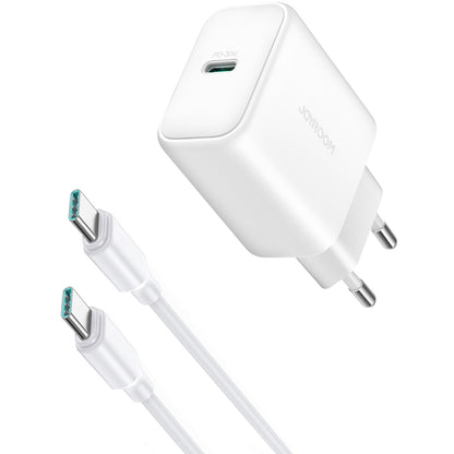 Punjač mreže sa USB-C kablom Joyroom JR-TCF24, 30W, 3A, 1 x USB-C, Bela
