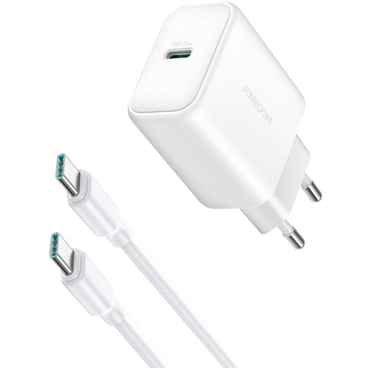 Punjač mreže sa USB-C kablom Joyroom JR-TCF24, 30W, 3A, 1 x USB-C, Bela