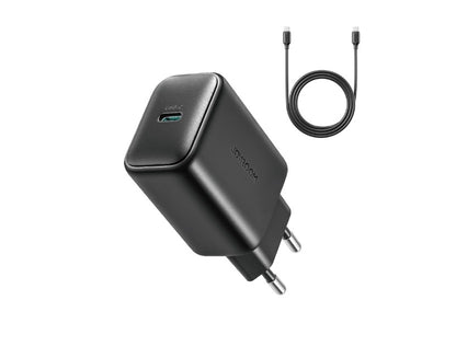Punjač za mrežu sa USB-C kablom Joyroom JR-TCF23, 25W, 3A, 1 x USB-C, Crni