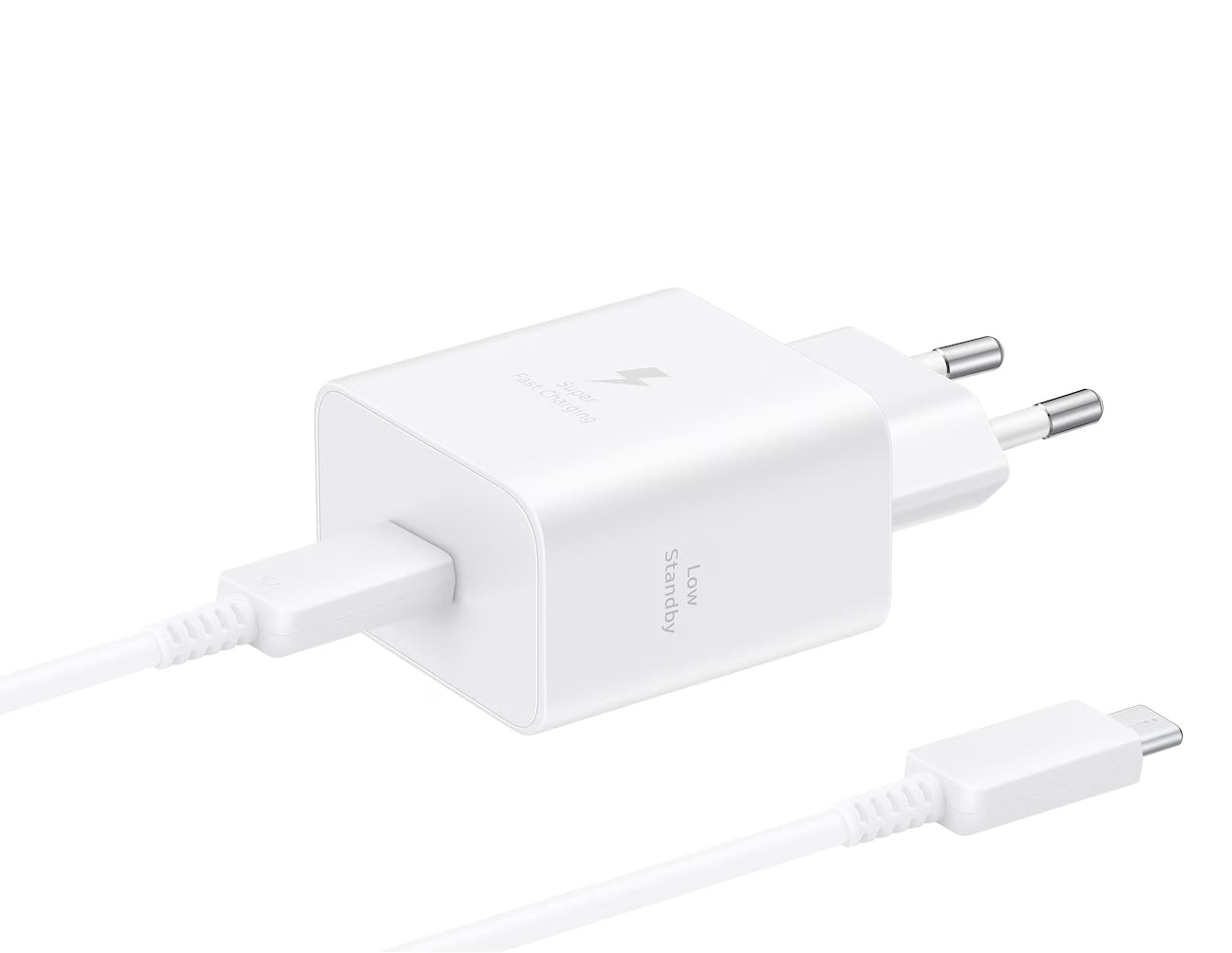 Punjač Samsung USB-C sa kablom, 45W, 4.05A, 1 x USB-C, Beli EP-T4511XWEGEU