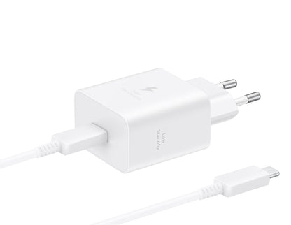 Punjač Samsung USB-C sa kablom, 45W, 4.05A, 1 x USB-C, Beli EP-T4511XWEGEU
