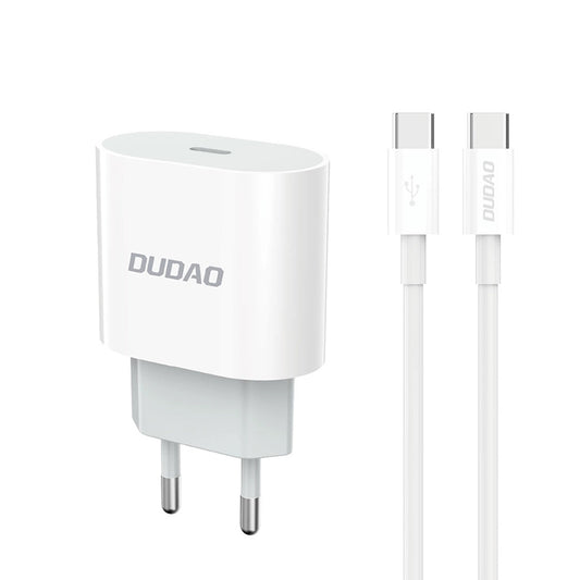 Punjač mreže sa USB-C kablom Dudao A14EUC, 20W, 3A, 1 x USB-C, Crni