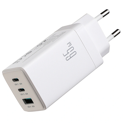 Punjač za mrežu sa USB-C kablom Joyroom JR-TG10, 65W, 3.25A, 1 x USB-A - 2 x USB-C, Bela