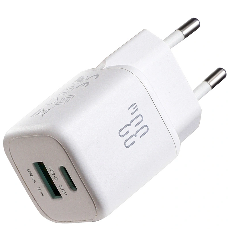 Punjač za mrežu sa USB-C kablom Joyroom JR-TG7, 33W, 3A, 1 x USB-A - 1 x USB-C, Bela