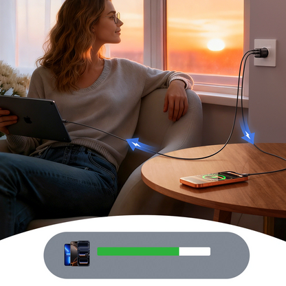 Punjač za mrežu sa USB-C kablom Joyroom JR-TG7, 33W, 3A, 1 x USB-A - 1 x USB-C, Crna