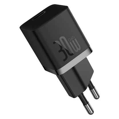 Punjač za mrežu sa USB-C kablom Baseus GaN5S, 30W, 3A, 1 x USB-C, crni P10110902113-00