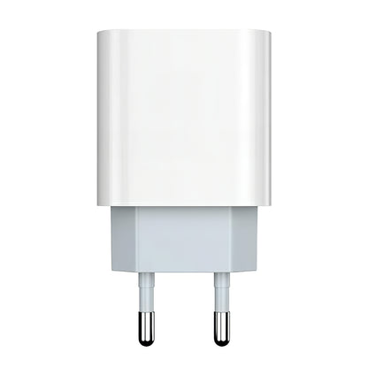 Punjač za mrežu sa USB-C kablom Prestico F8S, 20W, 3A, 1 x USB-C, Bela
