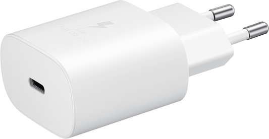 Samsung USB-C Network Charger with Cable USB-C, 25W, 3A, 1 x USB-C, White EP-TA800XWEGWWW