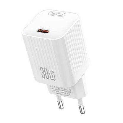 Punjač za mrežu sa USB-C kablom XO Design L148, 30W, 3A, 1 x USB-C, Bela