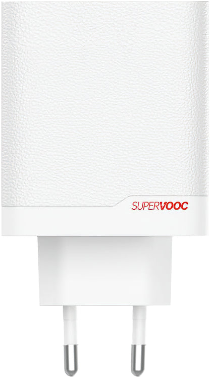 Punjač za mrežu sa USB-C kablom OnePlus OSABBCBBAE, 120W, 7.3A, 1 x USB-A - 1 x USB-C, Beli 5461100631