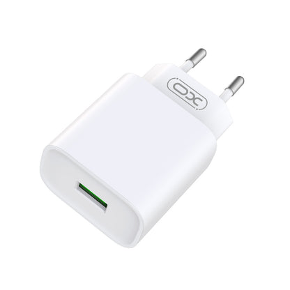 Punjač za mrežu sa USB-C kablom XO Design CE02D, 18W, 3A, 1 x USB-A, Bela