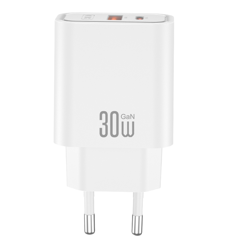Punjač za mrežu sa USB-C kablom XO Design CE42, 30W, 3A, 1 x USB-A - 1 x USB-C, Bela