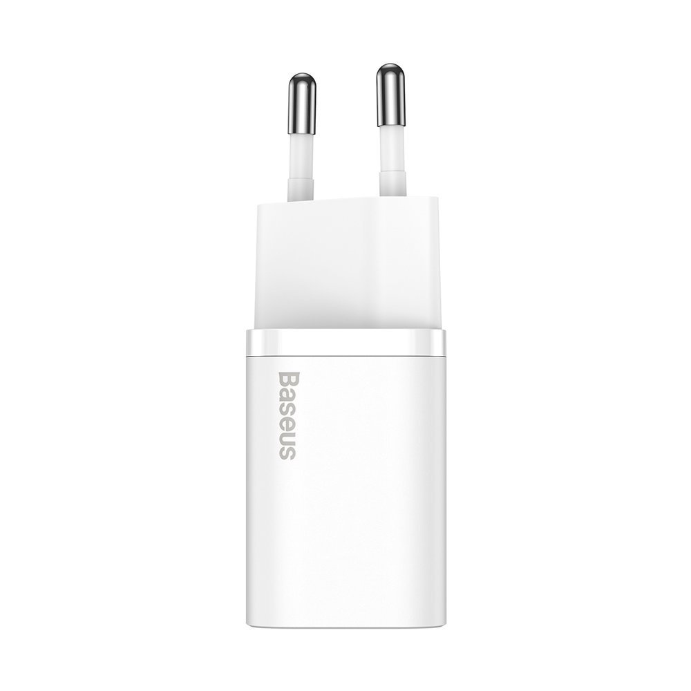 Punjač za mrežu sa Lightning kablom Baseus Super Si, 20W, 3A, 1 x USB-C, Beli TZCCSUP-B02