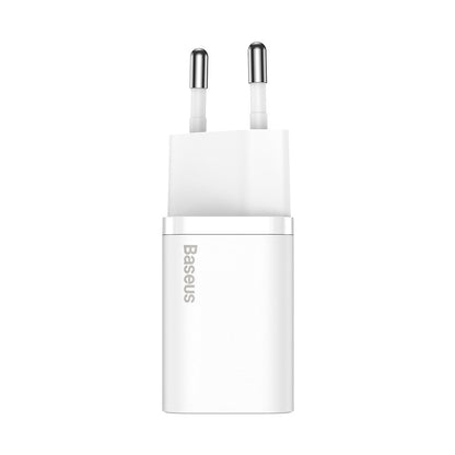 Punjač za mrežu sa USB-C kablom Baseus Super Si, 25W, 3A, 1 x USB-C, Beli TZCCSUP-L02