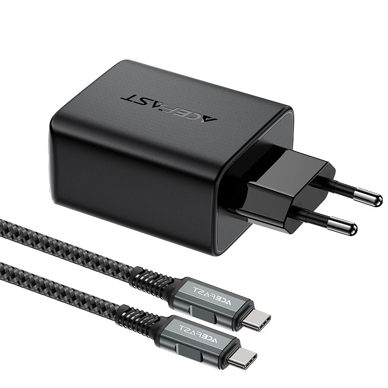 Network Cable Charger Acefast A17 TV Hub, 65W, 3A, 1 x HDMI - 1 x USB-A - 1 x USB-C, Black 