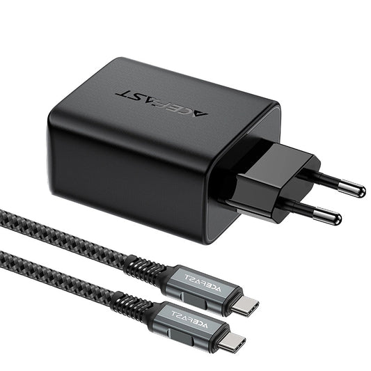 Network Cable Charger Acefast A17 TV Hub, 65W, 3A, 1 x HDMI - 1 x USB-A - 1 x USB-C, Black 