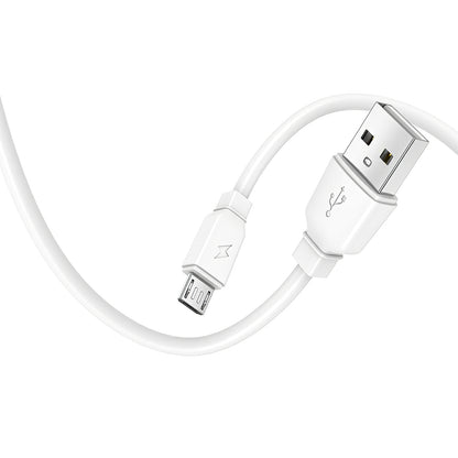 Prestico F7S Network Charger with microUSB Cable, 12W, 2.4A, 1 x USB-A, White 