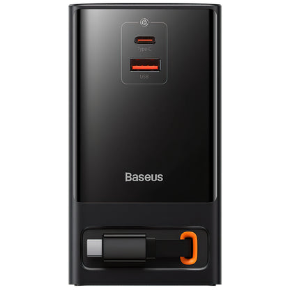 Produžni kabl Baseus GaN3 Pro PowerStrip, 65W, 3.25A, 1 x USB-A - 1 x USB-C - 2 x Schuko, Crni PSLR000301