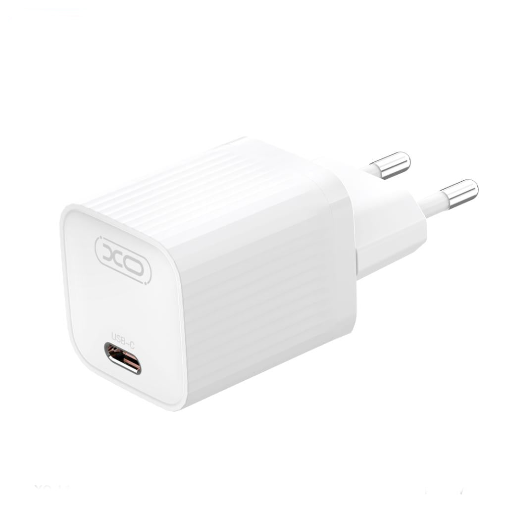Punjač za mrežu sa USB-C kablom XO Design L148, 30W, 3A, 1 x USB-C, Bela