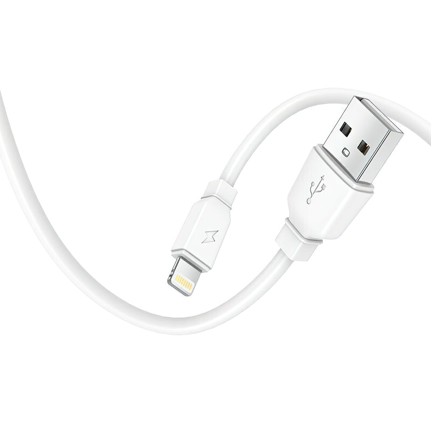 Punjač za mrežu sa Lightning kablom Prestico F9S, 12W, 2.4A, 1 x USB-A, Beli