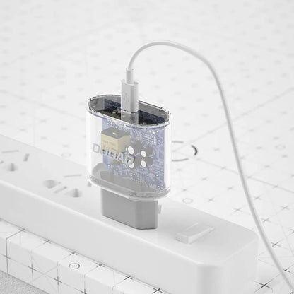 Punjač mreže sa USB-C kablom Dudao A14EUC, 20W, 3A, 1 x USB-C, Crni