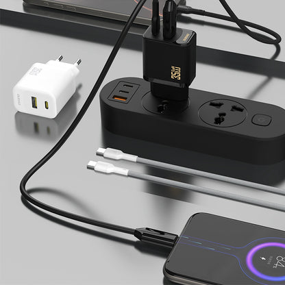 Punjač mreže sa USB-C kablom Dudao A27 Max, 35W, 1 x USB-A - 1 x USB-C, Crna