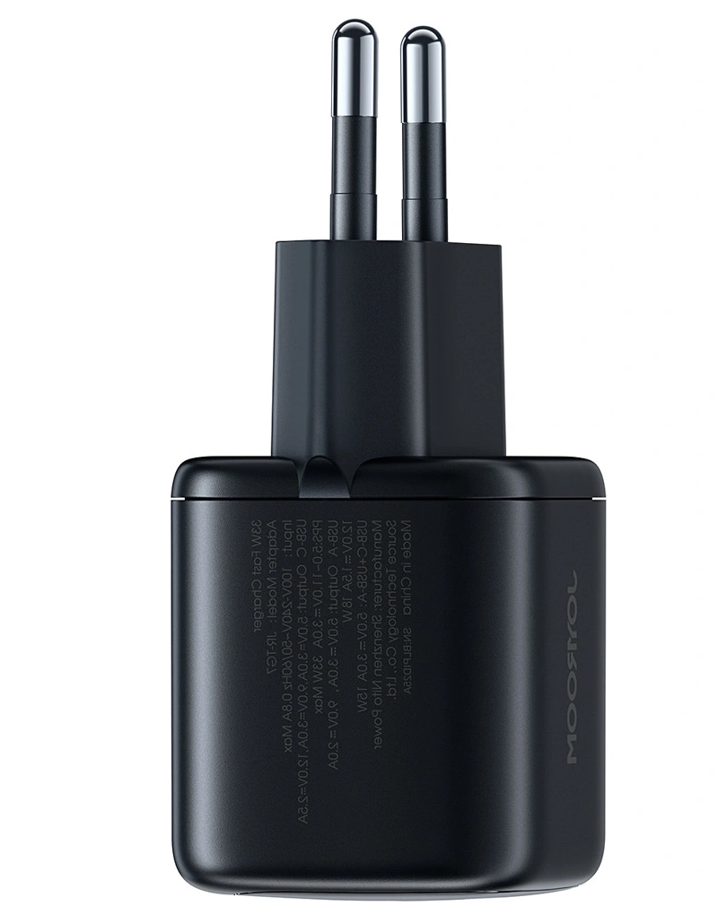 Punjač za mrežu sa USB-C kablom Joyroom JR-TG7, 33W, 3A, 1 x USB-A - 1 x USB-C, Crna
