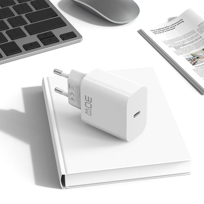 Mrežni punjač sa USB-C kablom Blavec BC-14, 30 W, 3 A, 1 x USB-C, beli
